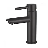 Смеситель для умывальника Mixxus SUS-001-A BLACK с коротким изливом из нерж. стали SUS304           