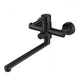 Смеситель для ванны Mixxus SUS-006 Euro Black длинный из нержавеющей стали SUS304