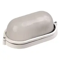 Светильник Techno Systems НПП1401-60W-E27-IP65 овал белый                                           