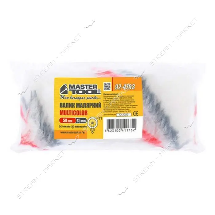 Минивалик Mastertool 92-4703 Мультиколор d6мм 15/50/11мм                                            