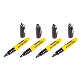 Маркер перманентный MasterTool 14-1821 4шт черный                                                   