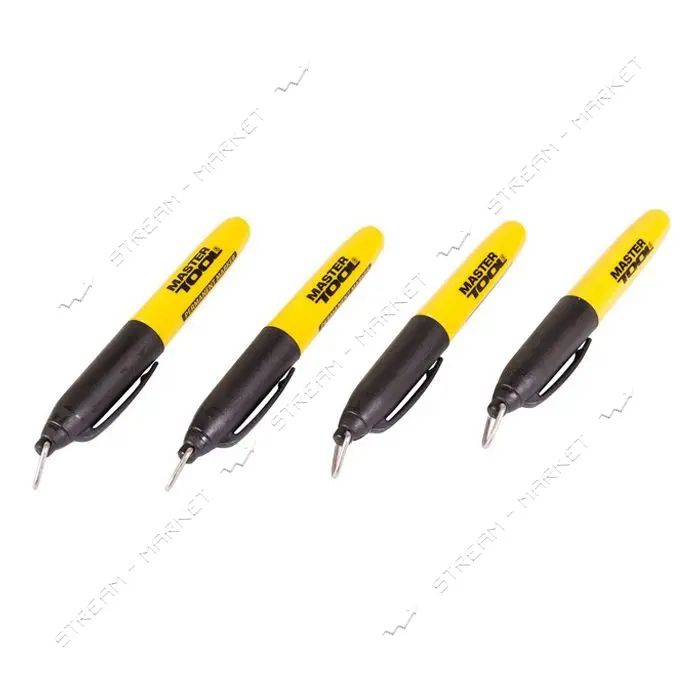 Маркер перманентный MasterTool 14-1821 4шт черный                                                   