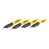 Маркер перманентный MasterTool 14-1821 4шт черный                                                   