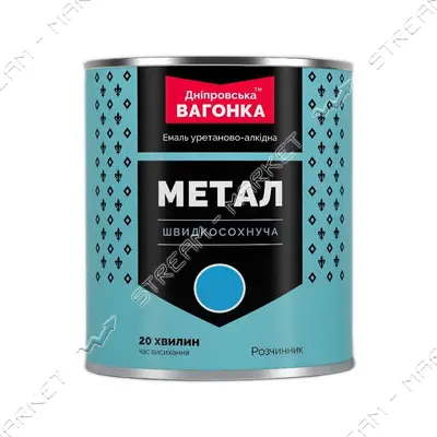 Краска алкидная Днепровская вагонка ПФ-115 быстросохнущая 0.75л красная
