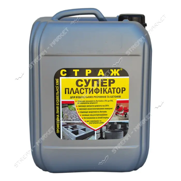 Пластификатор летний Страж-29 для бетонных и цементных растворов 10л                                