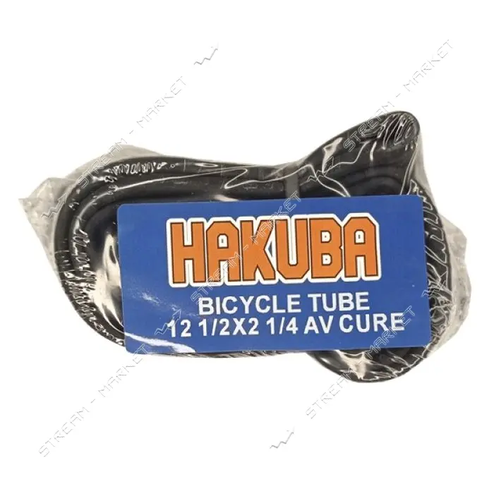Камера велосипедна 12 1/2x2 1/4 AV Hakuba 50/54-203 Г-подібний сосок                                