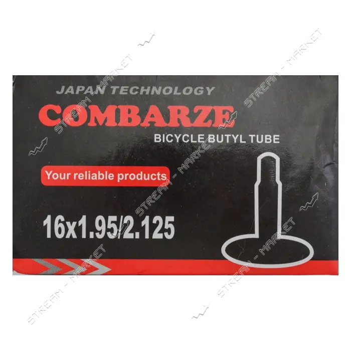 Камера велосипедная 16х1.95/2.125 Combarze 54-305
