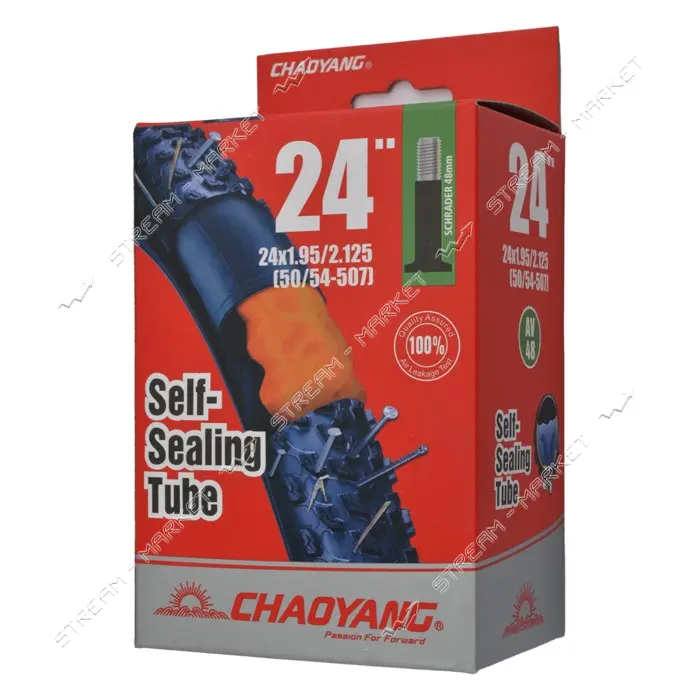Камера велосипедная 24х1.95/2.125 ChaoYang AV 48mm антипрокол