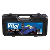 Домкрат гидравлический подкатной Vitol T82000S/DP-20009K 2т 130-350мм чемодан