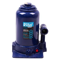 Домкрат гидравлический телескоп. Vitol ДБ-60002Ц 6т 2х цилиндровый 215-495мм                        