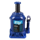 Домкрат гидравличекий телескоп. Vitol ДБ-20002H 20т 210-350мм