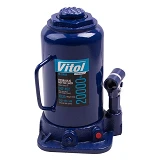 Домкрат гидравлический телескоп. Vitol ДБ-20002/Т92004 20т 242-452мм
