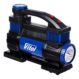 Компрессор Vitol K-70 150psi 23А 90л/мин 2 цилиндра с клеммами плюс шланг 5м