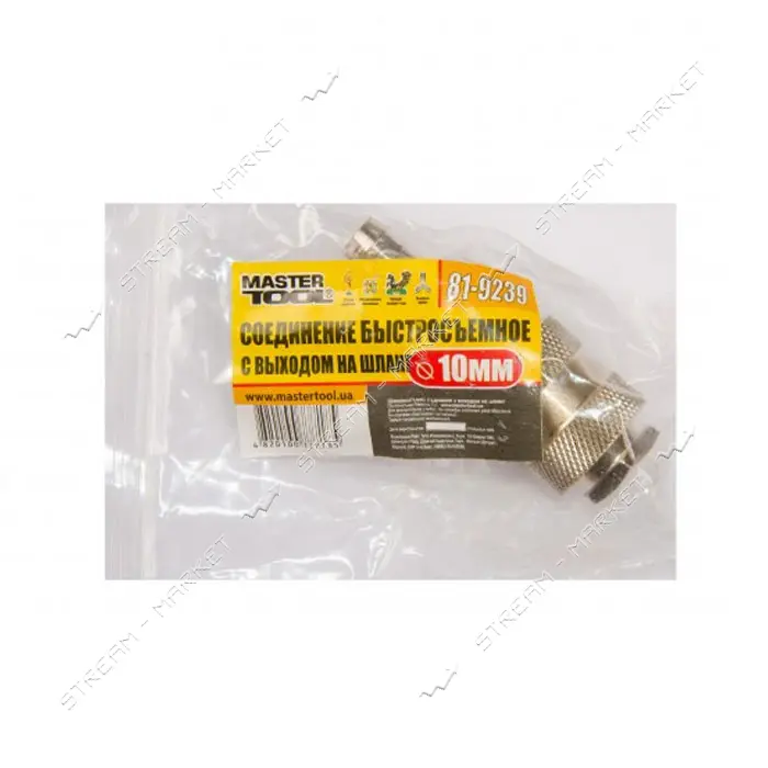 Соединение быстросъемное Mastertool 81-9239 10мм под шланг                                          