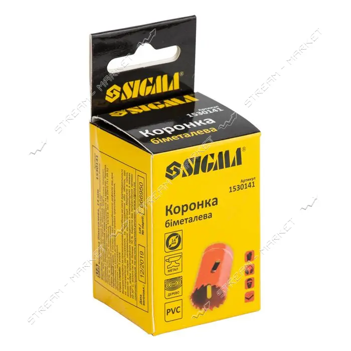 Коронка биметаллическая Sigma 1530141 14мм                                                          