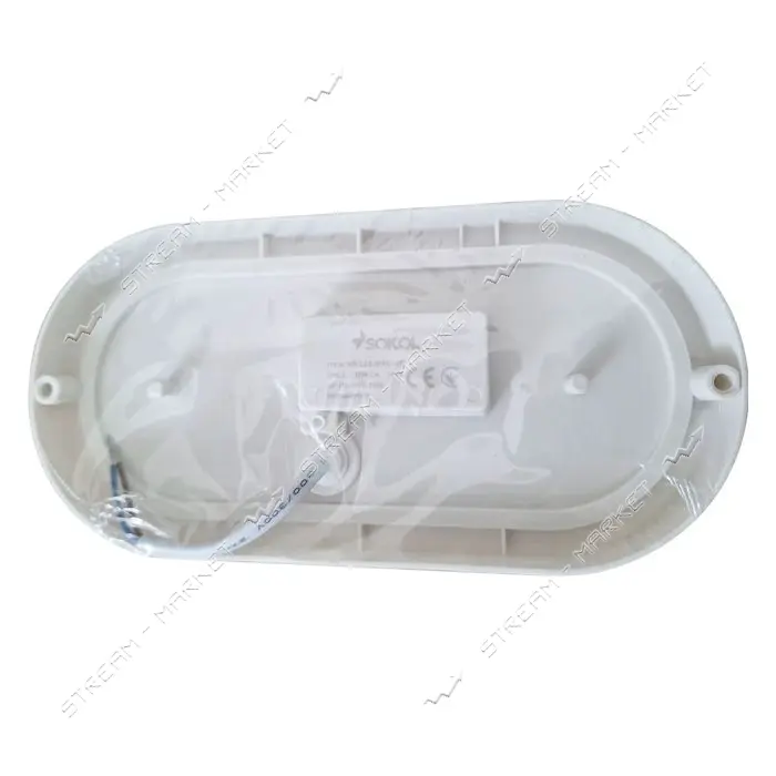 Светильник LED Sokol пылевлагозащищенный IP65 ЖКГ 24W 220V 2400lm 6500К овал                        