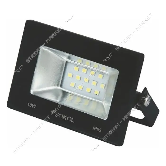 Прожектор Sokol LED-SLT 10W IP65 холодный 6500К 750lm                                               