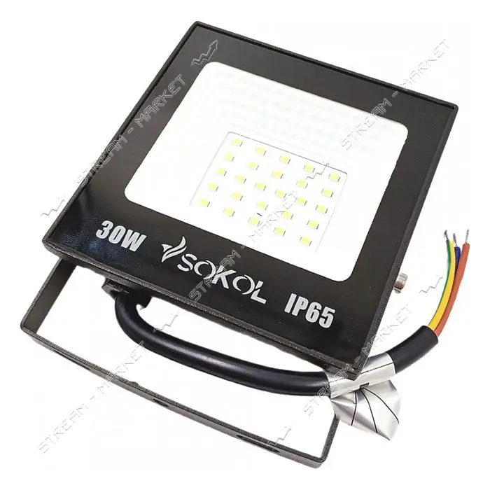 Прожектор Sokol LED-SLT 30W IP65 холодный 6500К 2250lm                                              