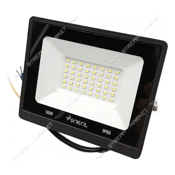 Прожектор Sokol LED-SLT 50W IP65 холодный 6500К 3500lm