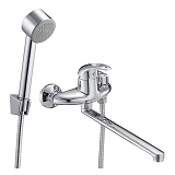 Смеситель для ванной Zegor NHK7-B Euro длинный картридж 40мм