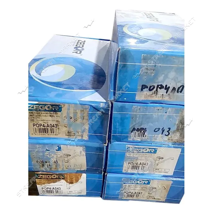УЦЕНКА! Смеситель для кухни ZEGOR/TROYA POP4-A 25см картридж 40мм упаковка не товарного вида        