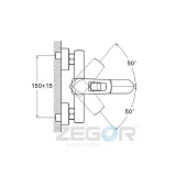 Смеситель для ванны Zegor NEF3                                                                      