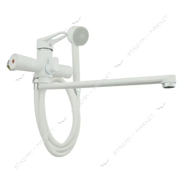 Смеситель для ванны Zegor PDU7-YW-А045 белый                                                        