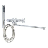 Смеситель для ванны длинный Millano Bergus букса 1/2" ML 220-90 B Euro