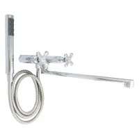 Смеситель для ванны длинный Millano Bergus букса 1/2" ML 220-90 B Euro                              