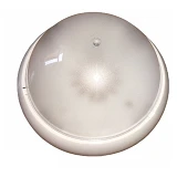 Светильник Round-1 пластиковый круглый матовый 40W E27 керамика IP20 белый