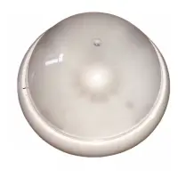 Светильник Round-1 пластиковый круглый матовый 40W E27 керамика IP20 белый                          