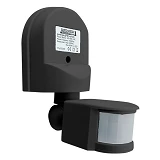 Датчик движения Techno Systems ДР 02 1200Вт 180 градусов 12м IP44 черный