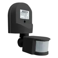 Датчик движения Techno Systems ДР 02 1200Вт 180 градусов 12м IP44 черный                            
