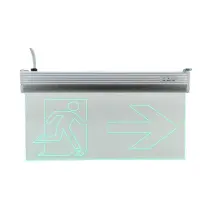 Светильник эвакуационный Techno Systems S503 ACRYLIC LED 3W GRAVING Вказівник двері праворуч        