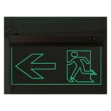 Светильник эвакуационный Techno Systems S503 ACRYLIC LED 3W GRAVING Вказівник двері ліворуч