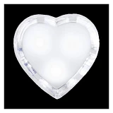 Ночник Сердце Lemanso 3 LEDx0.5W/NL4 белый