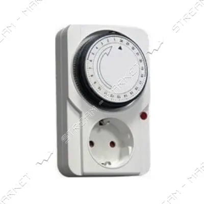 Розетка с таймером Lemanso LM660 16А суточный управление механическое дискретность 15мин            