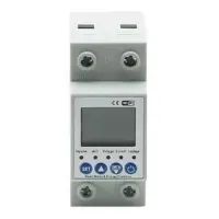 Таймер с реле напряжения Lemanso LM6357 63А и энергометром на Din рейку с WiFi                      