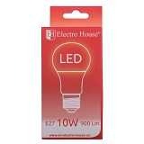 Лампа светодиодная Electro HouseEH-LMP-10A60 10W 4100K Е27                                          