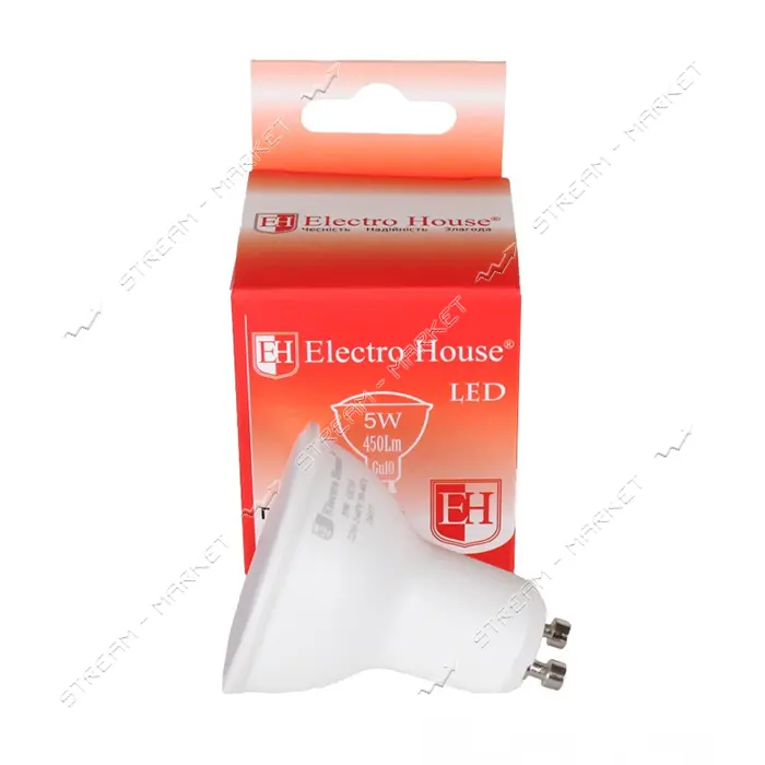 Лампа светодиодная Electro House EH-LMPT-1263 5W GU10 4100K 450Lm