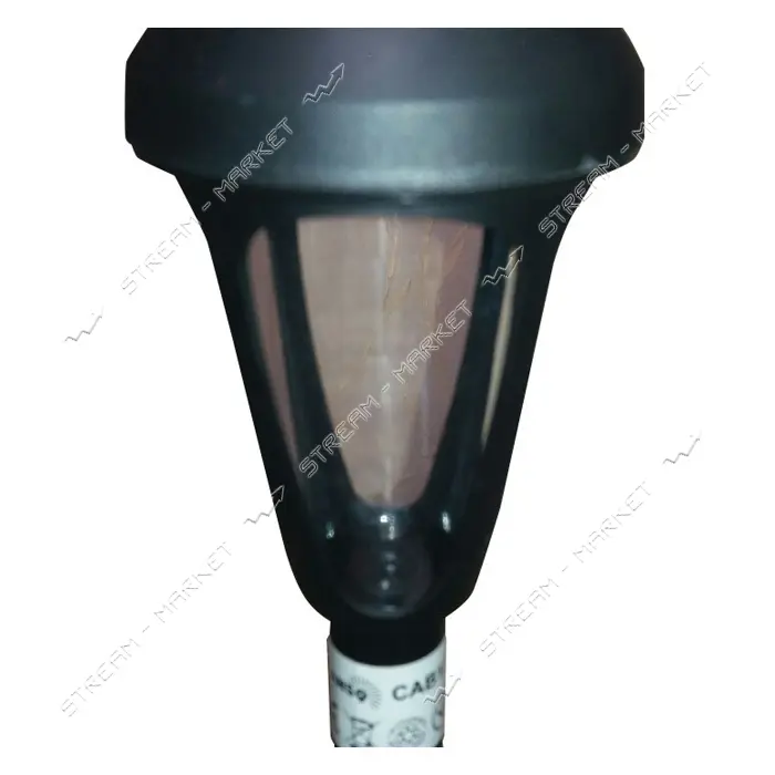 Светильник газонный на солнечных батареях Lemanso CAB82/CAB122/CAB78 40см/ 8х8см IP44 черный        