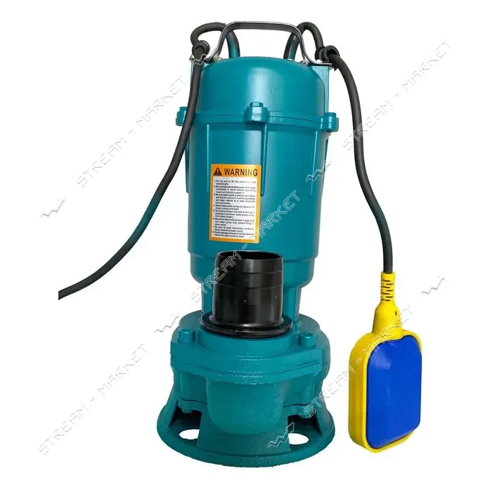 Насос дренажно-фекальний Zegor BQD1100F 1.1kw H10м Q10м.куб/год кабель 8м з поплав чавун корпус