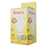 Лампа светодиодная SOKOL А60 7W 3000К Е27