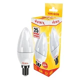Лампа светодиодная SOKOL C37 свеча 6W 3000К Е14