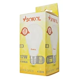 Лампа светодиодная SOKOL A60 12W 4100К E27