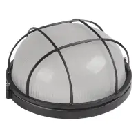 Светильник Lemanso BL-1362 круг металлический 20W IP54 с решеткой черный                            