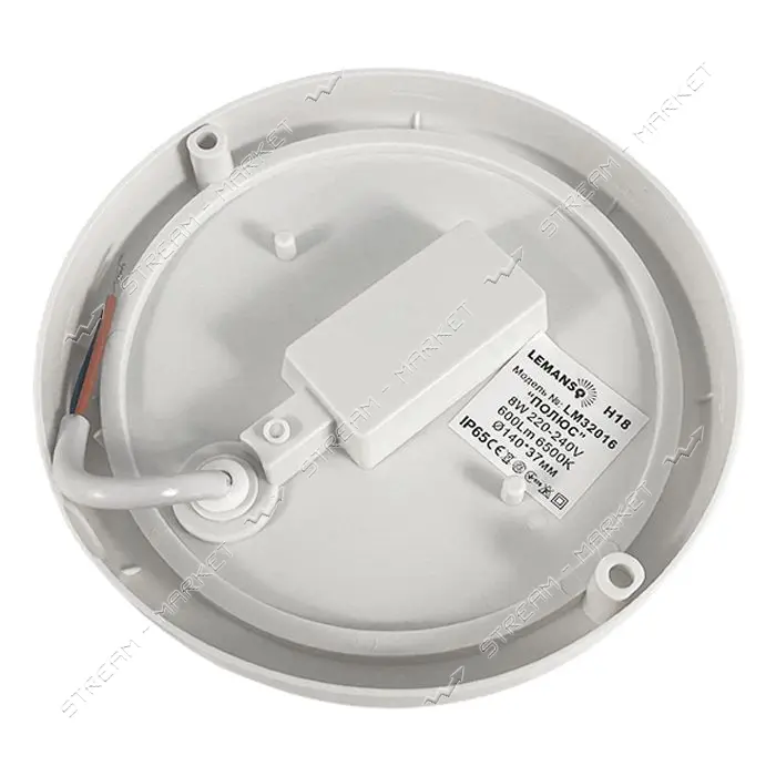 Светильник Lemanso LED Полюс 12W 900lm 6500K IP65 ЖКХ круг белый