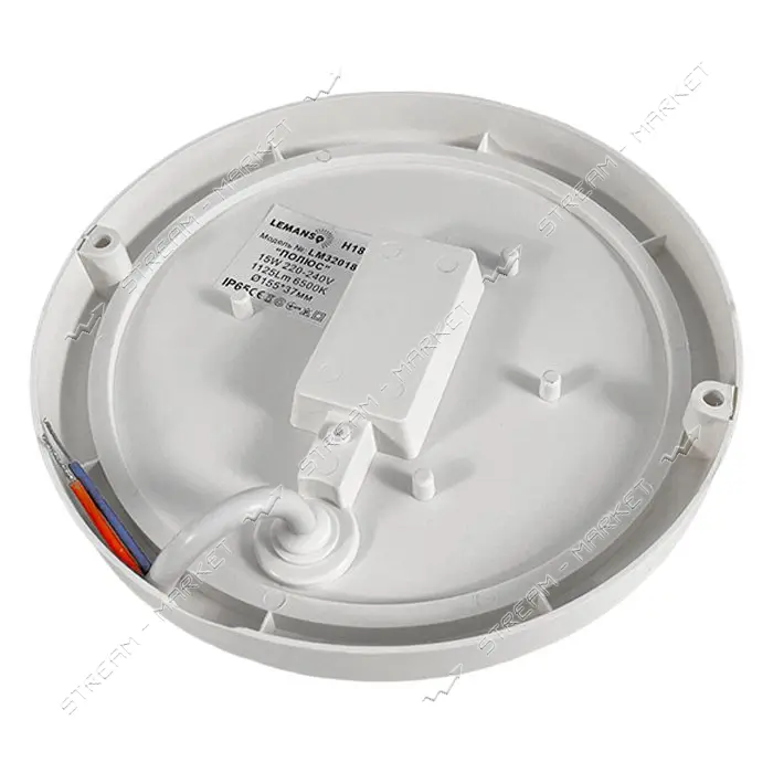 Светильник Lemanso LED Полюс 15W 1125lm 6500K IP65 ЖКХ круг белый