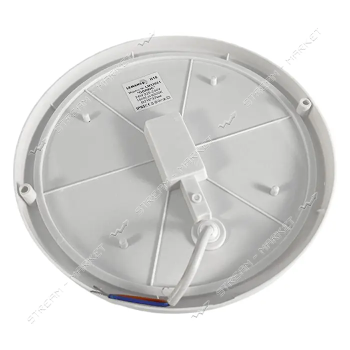 Светильник Lemanso LED Полюс 24W 1800lm 6500K IP65 ЖКХ круг белый