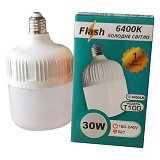 Лампа светодиодная Flash Т100 30W 6400K 3000lm E27 холодный свет